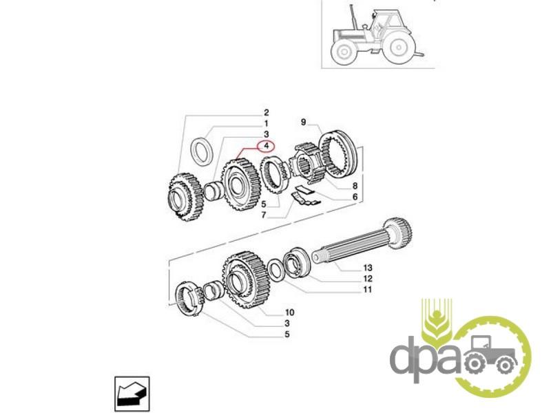 Pinion viteza 2 z44 Fiat 5127480