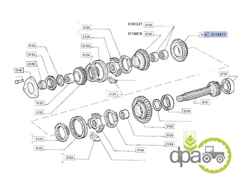 Pinion viteza 2 z45 Ford 5118917