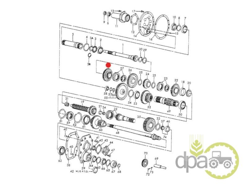 Pinion viteza 3 Ford C5NN7B340A