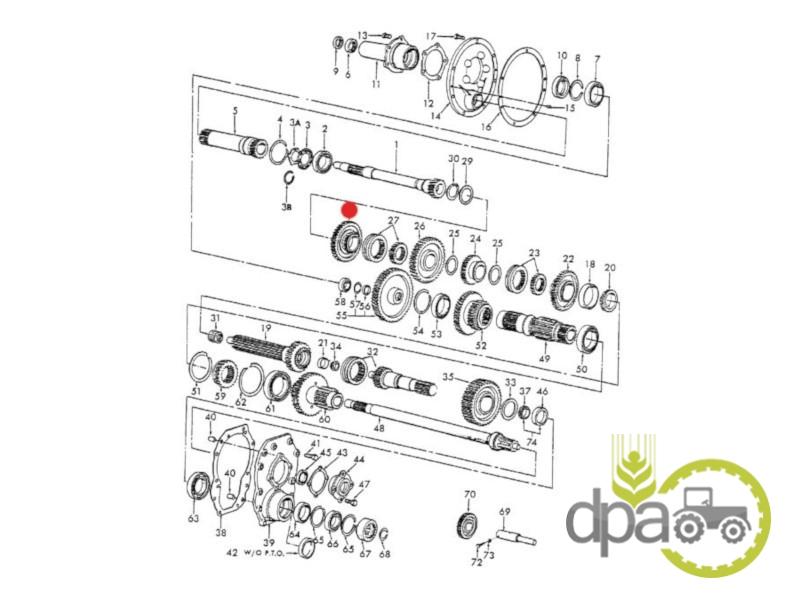 Pinion viteza 3  Ford C5NN7B340A