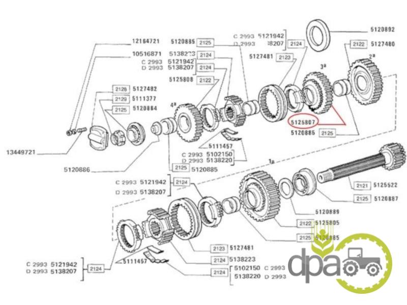Pinion viteza 3 z41 Ford 5125807
