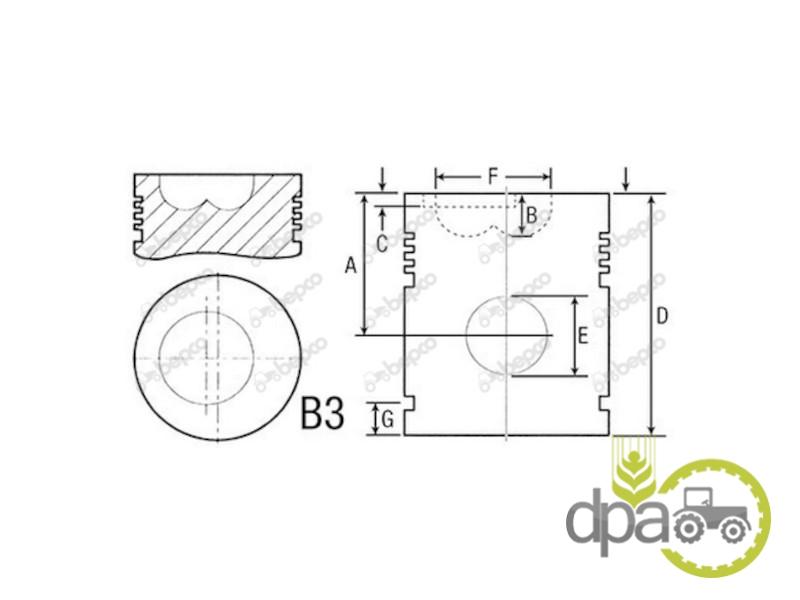 Piston motor Massey Ferguson 68391