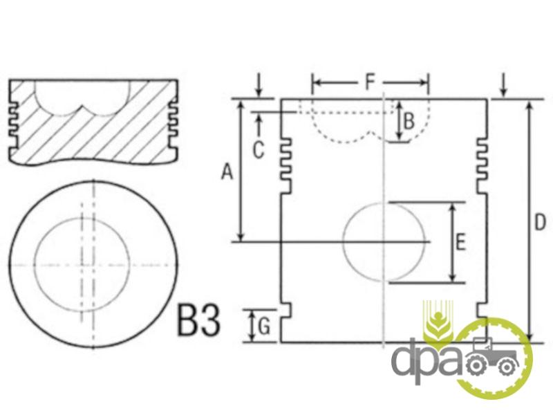 Piston motor Massey Ferguson 86716