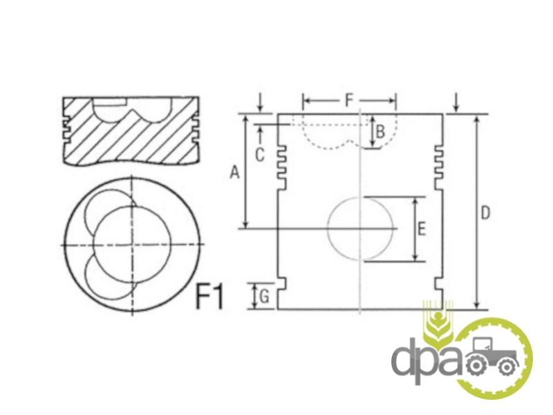 Piston motor John Deere AR98838