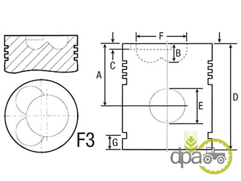 Piston motor David Brown B3380