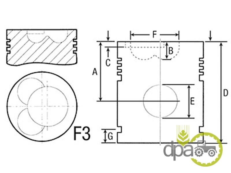 Piston motor David Brown B3382