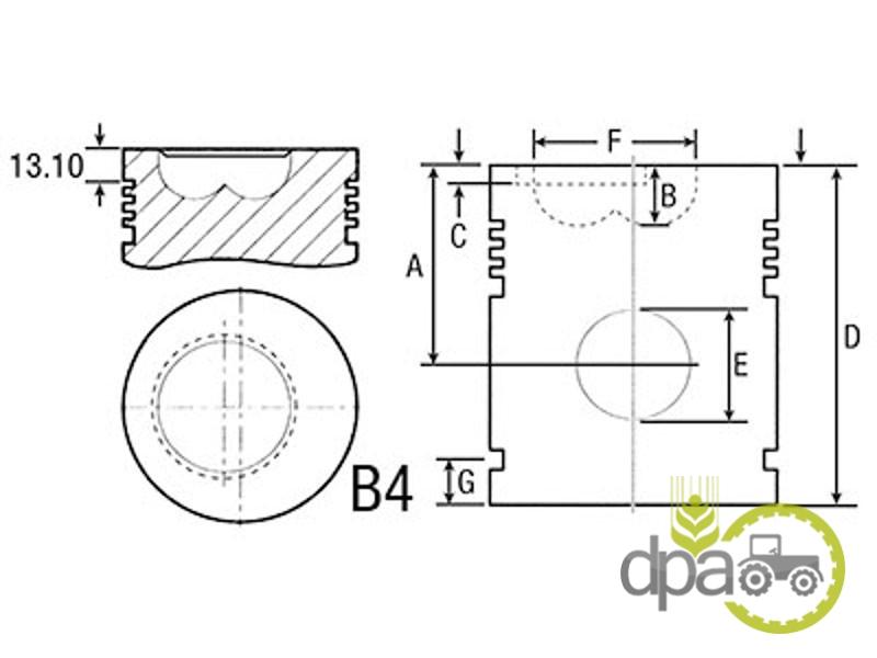 Piston motor John Deere DD14529