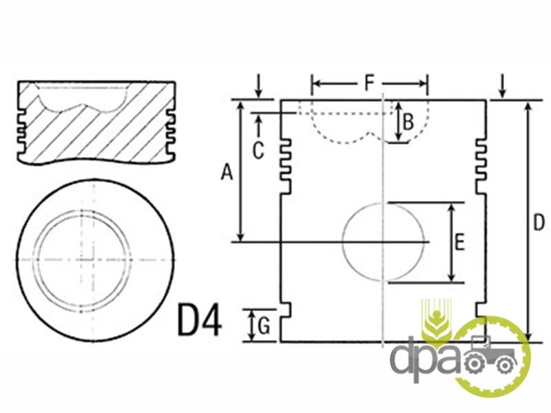 Piston motor John Deere RE50868