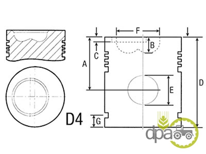 Piston motor John Deere RE50868