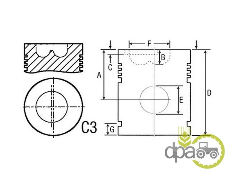 Piston motor john deere T23481