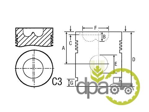 Piston motor John Deere T23481