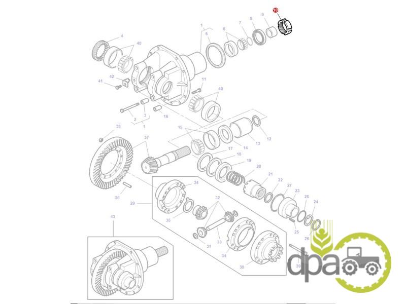 Piulita grup conic Massey Ferguson 3426023M1