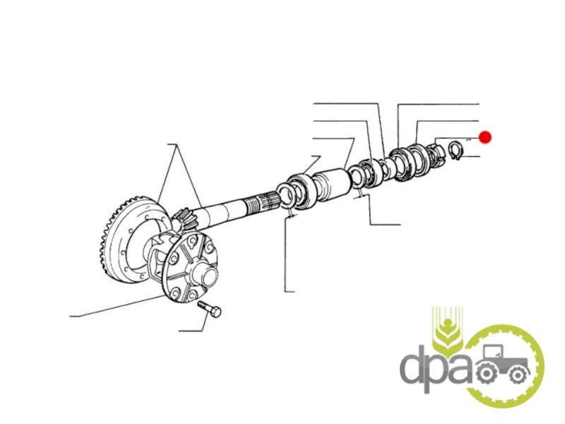 Piulita grup conic fata New Holland 4988059