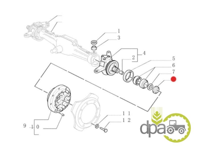 Piulita roata fata Fiat 5165277