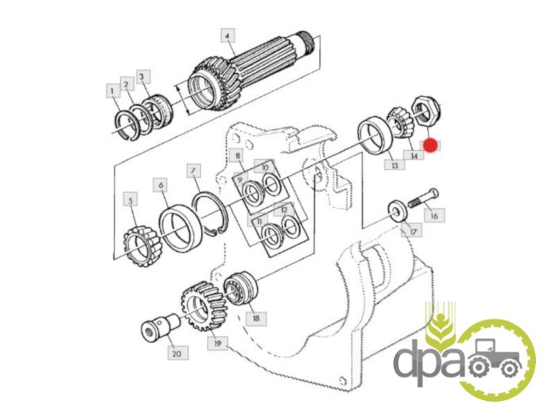 Piulita transmisie john deere L55841