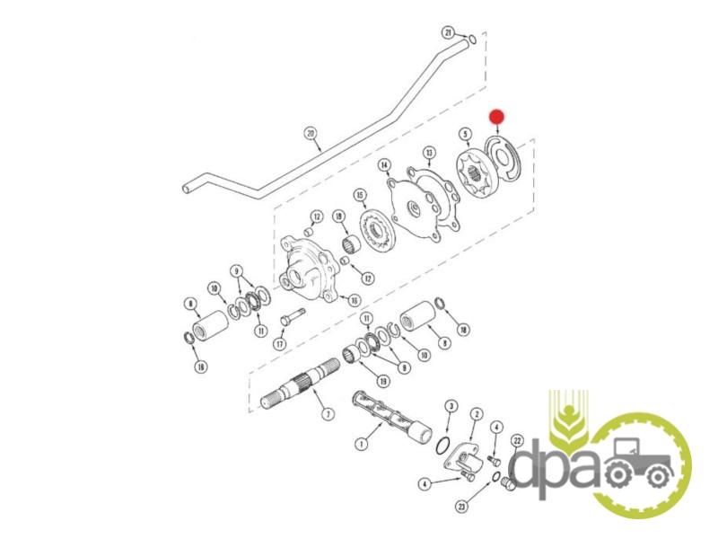 Placa pompa ulei transmisie Case IH 233253A1