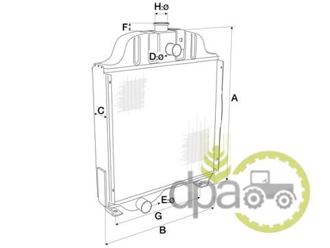 Radiator John Deere AL111629