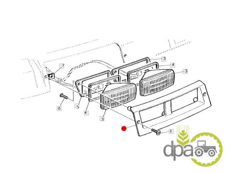 Rama dreapta proiectoare John Deere L102378