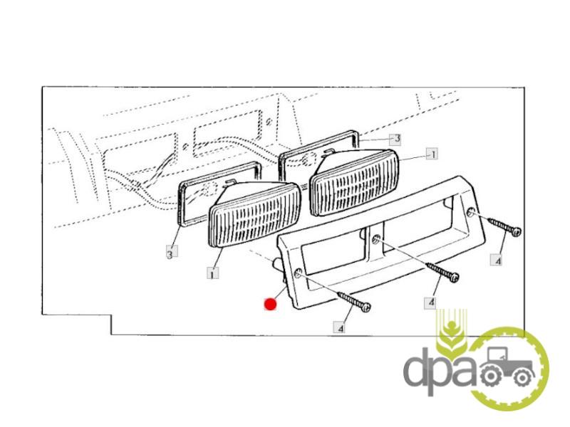 Rama dreapta proiectoare John Deere R107851