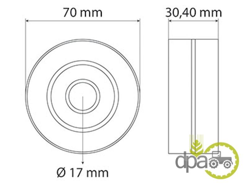 Rola intinzatoare curea john deere AL113385