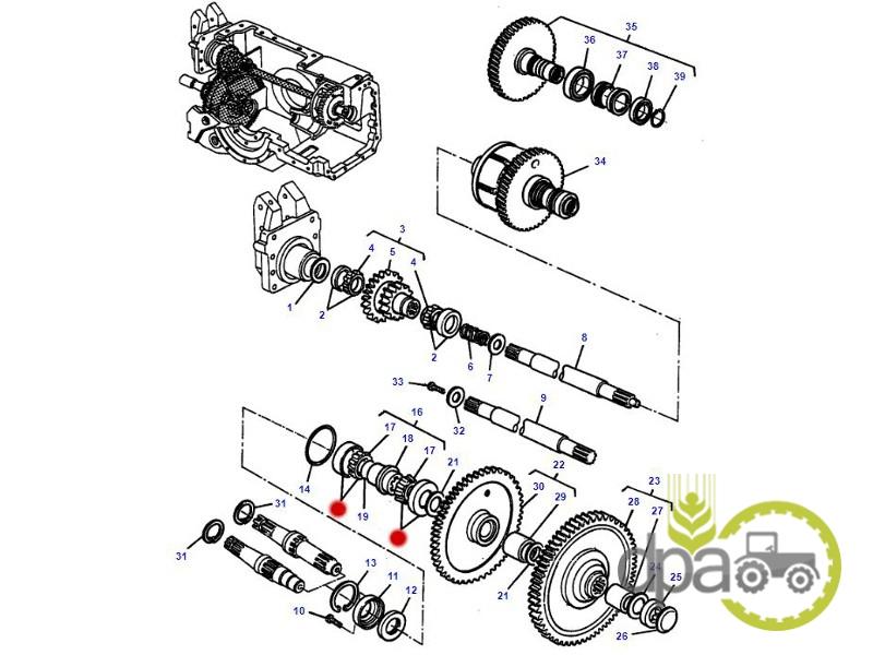 Rulment ax priza putere Massey Ferguson 3010192X91