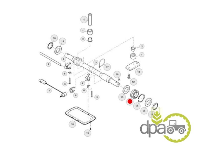 Rulment ax ridicare hidraulica John Deere AT128773