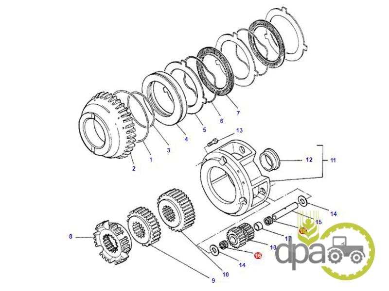 Rulment bolt inversor Massey Ferguson 3382238M1