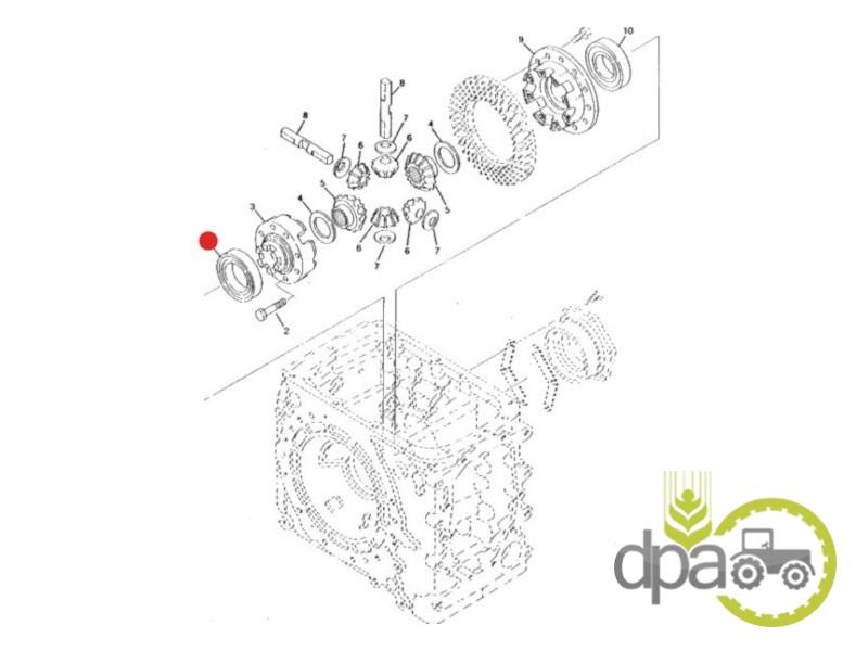 Rulment carcasa diferential spate john deere 6014