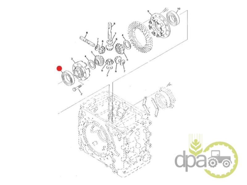 Rulment carcasa diferential spate john deere M804206