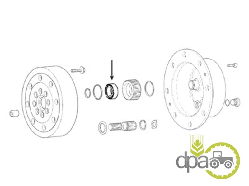 Rulment pinion satelit fata Case IH AL39377