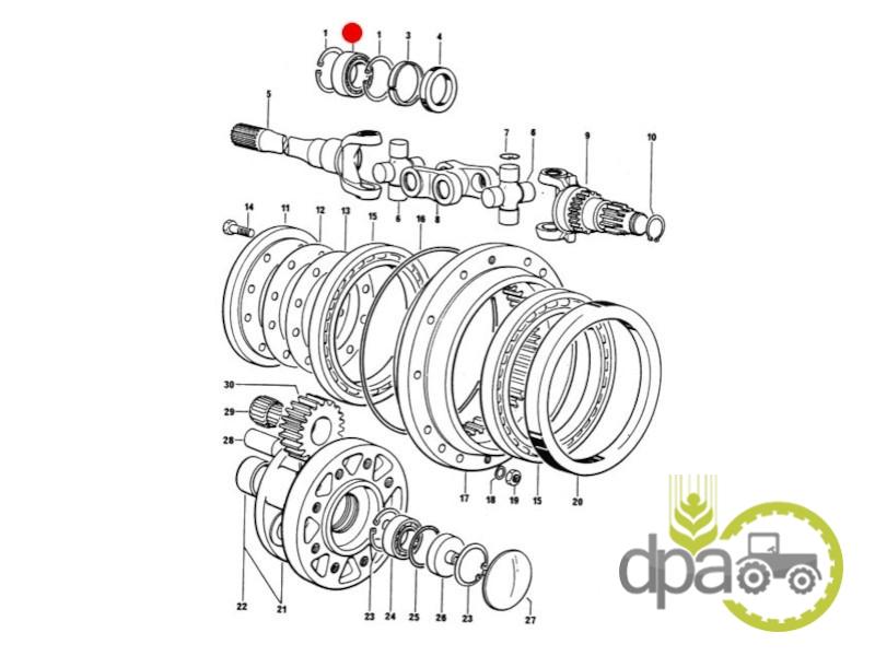 Rulment planetara fata Deutz 4396366
