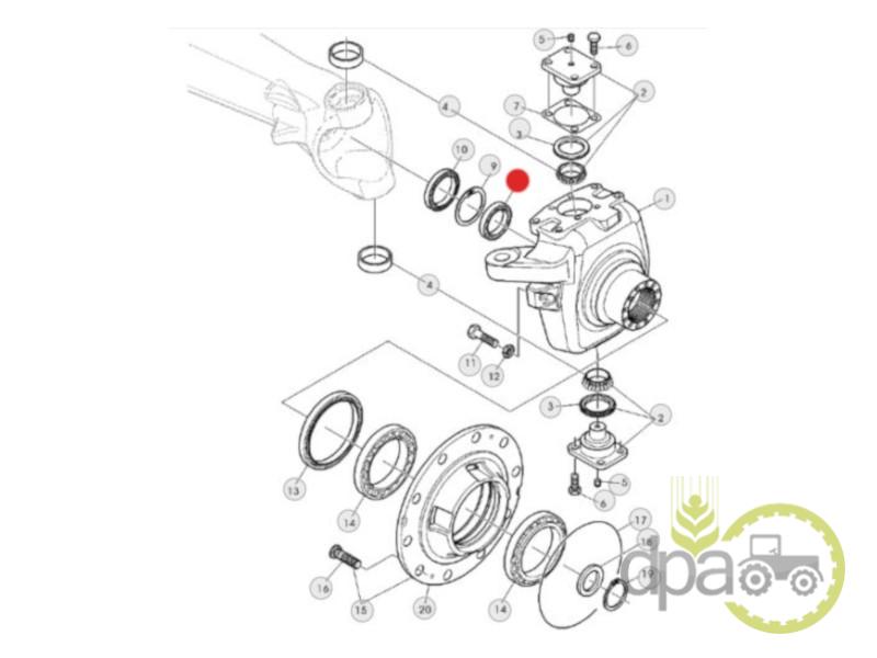 Rulment planetara fata John Deere AL161285