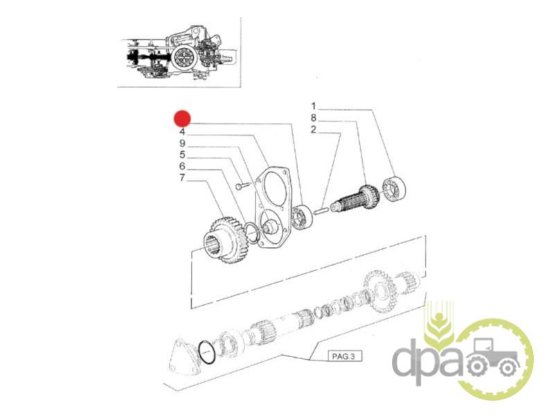 Rulment transmisie New Holland 28047490