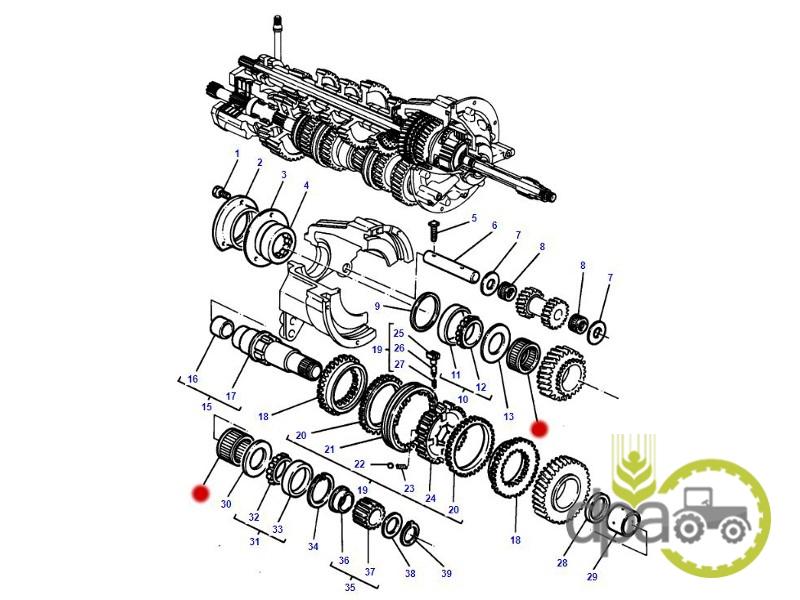 Rulment transmisie Massey Ferguson 3380233M1