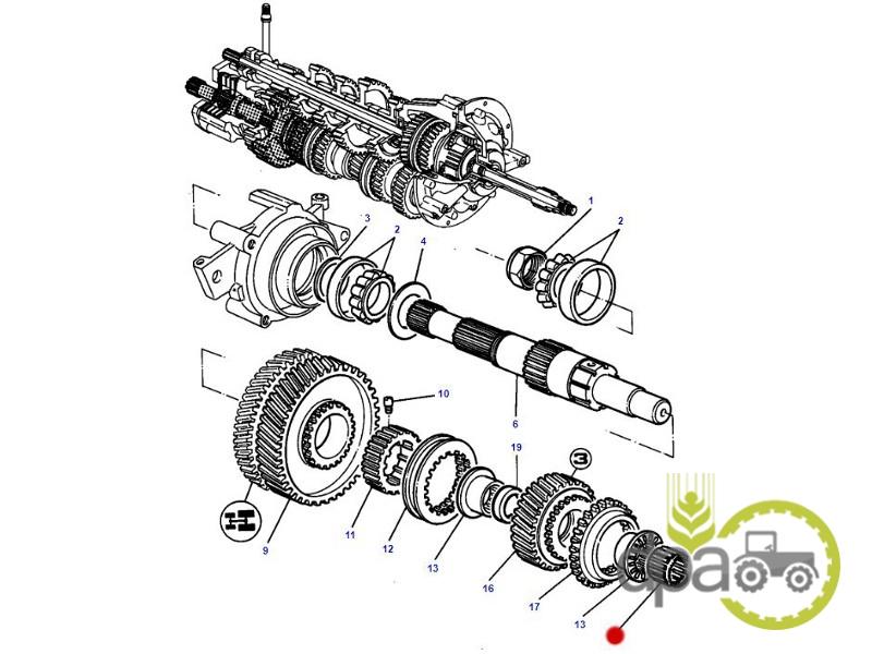 Rulment transmisie Massey Ferguson 3385633M1