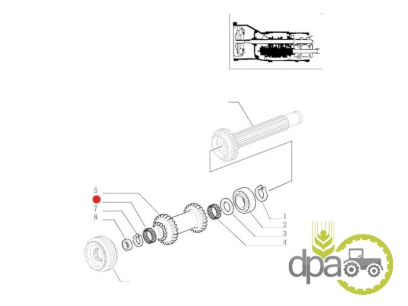 Rulment transmisie Fiat 5141238