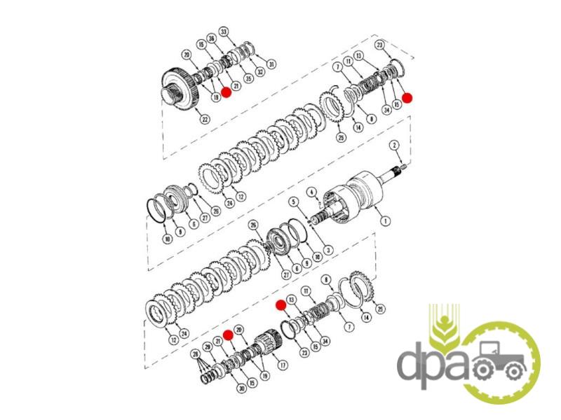 Rulment transmisie Case IH A175486