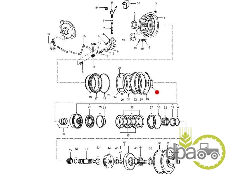 Saiba ambreiaj transmisie New Holland 81824513