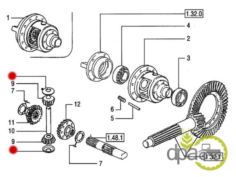 Saiba pinion satelit diferential spate Fiat 5089372