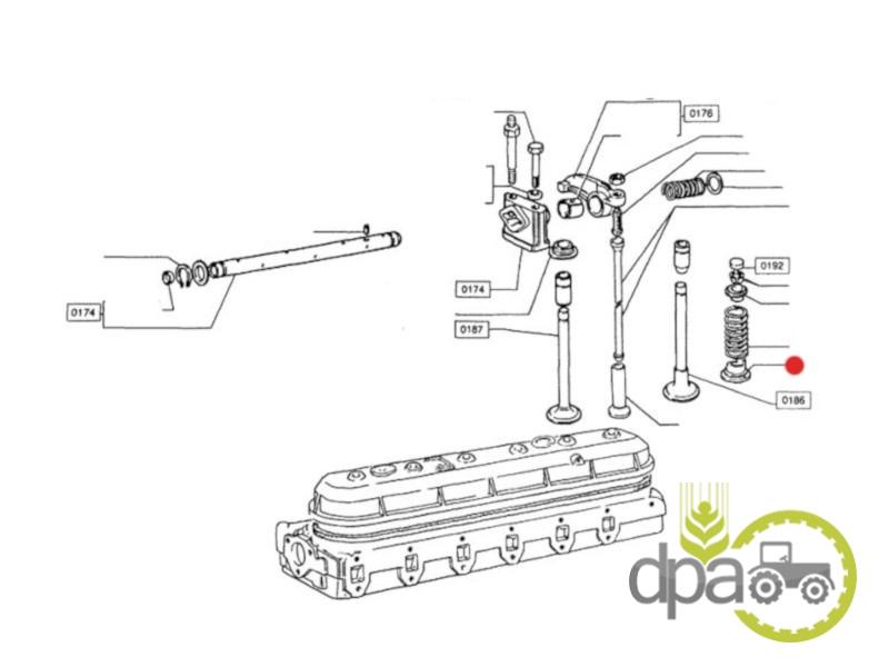 Scaun supapa motor New Holland 4780559