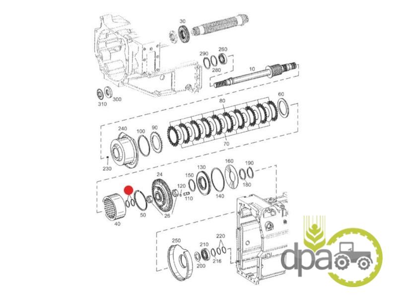 Segment ambreiaj transmisie Steyr 0634402118