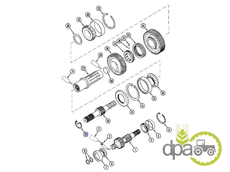 Segment ax priza putere Case IH 1341137C1