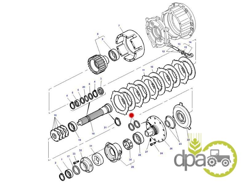 Segment teflon inversor Massey Ferguson 3382247M4
