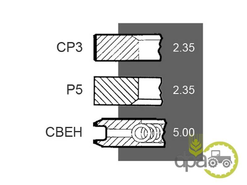 Segmenti motor John Deere AR55758
