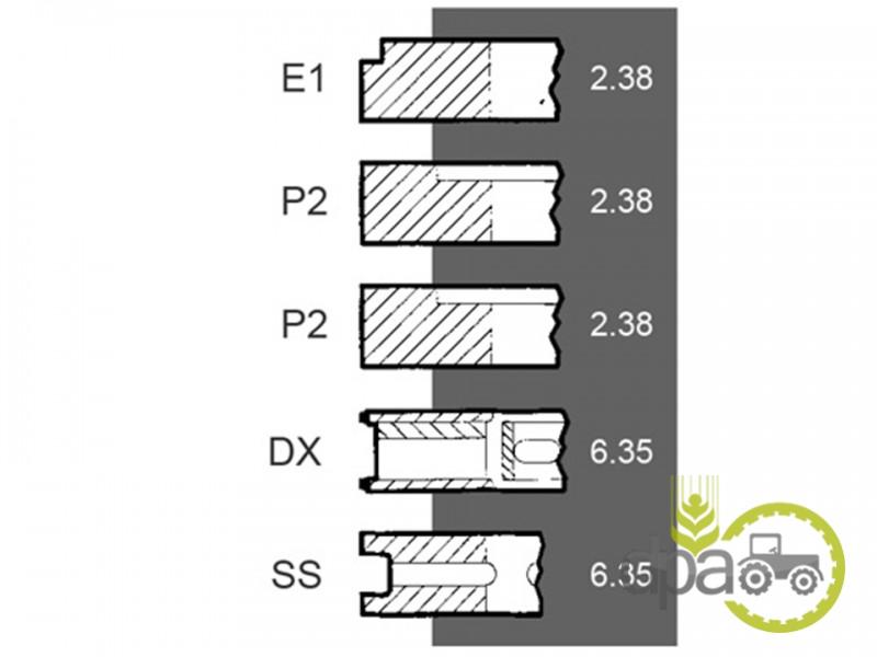 Segmenti motor Massey Ferguson PER41158029