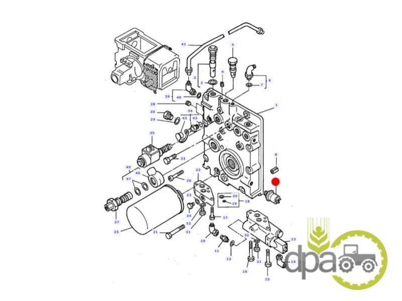 Senzor presiune ulei hidraulic Massey Ferguson 4305135M1
