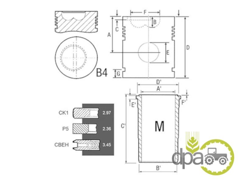 Set motor john deere RE28966