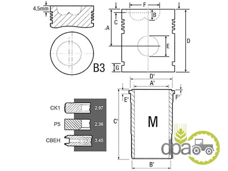 Set motor  Renault RE30250