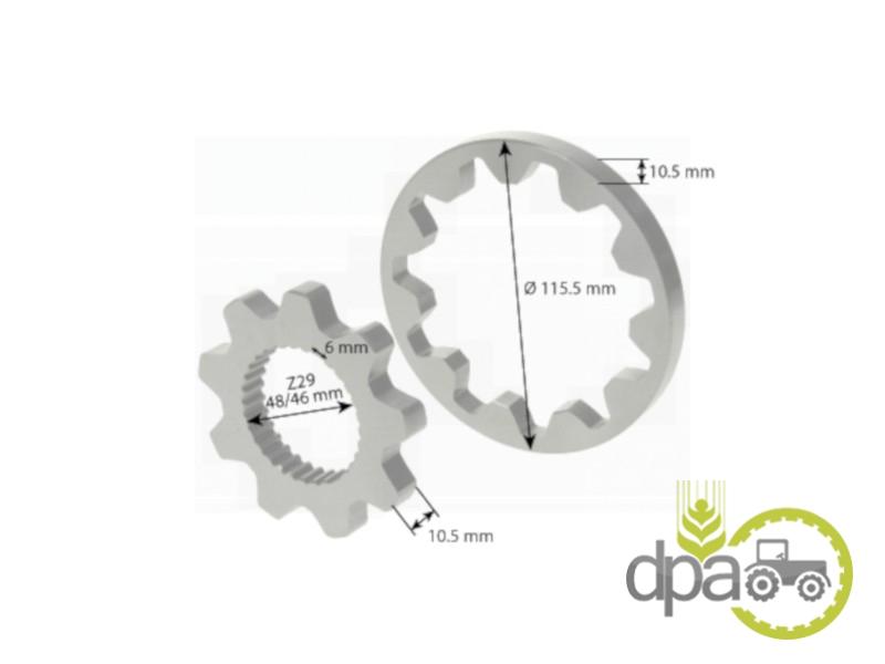 Set pinioane pompa transmisie John Deere AL69638