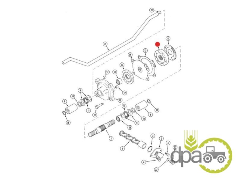 Set pinioane pompa ulei transmisie Case IH 115463A1